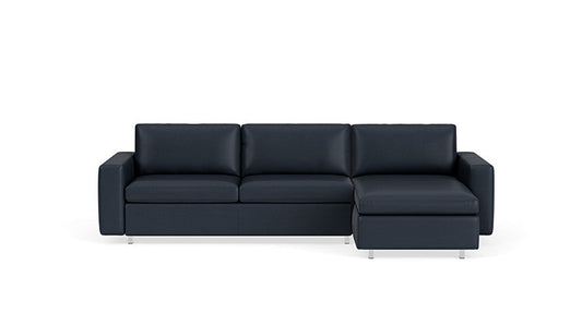 Reva 2-Piece Sectional Sleeper Sofa With Storage Chaise