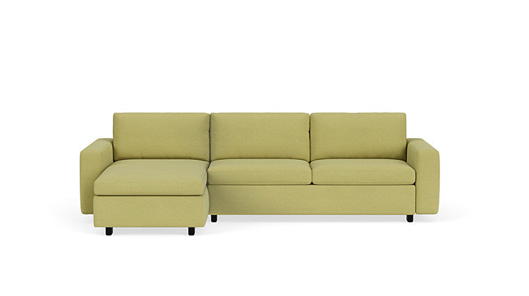 Reva 2-Piece Sectional Sleeper Sofa With Storage Chaise