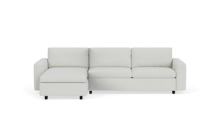 Reva 2-Piece Sectional Sleeper Sofa With Storage Chaise