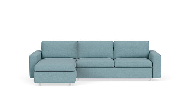 Reva 2-Piece Sectional Sleeper Sofa With Storage Chaise
