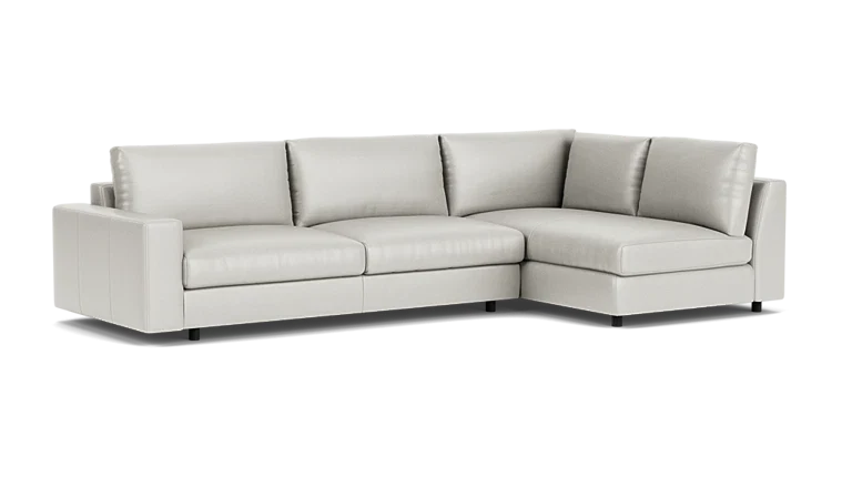 Cello 2-Piece Sectional Sofa With Full Arm Chaise