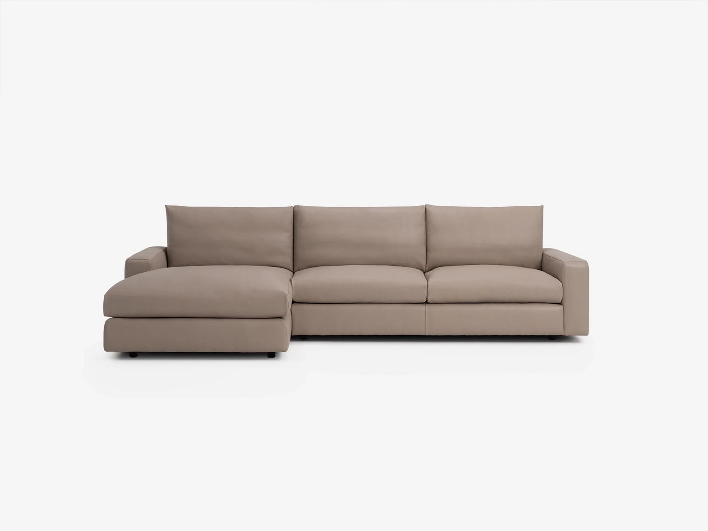 Cello Plush 2-Piece Sectional Sofa With Full Arm Chaise