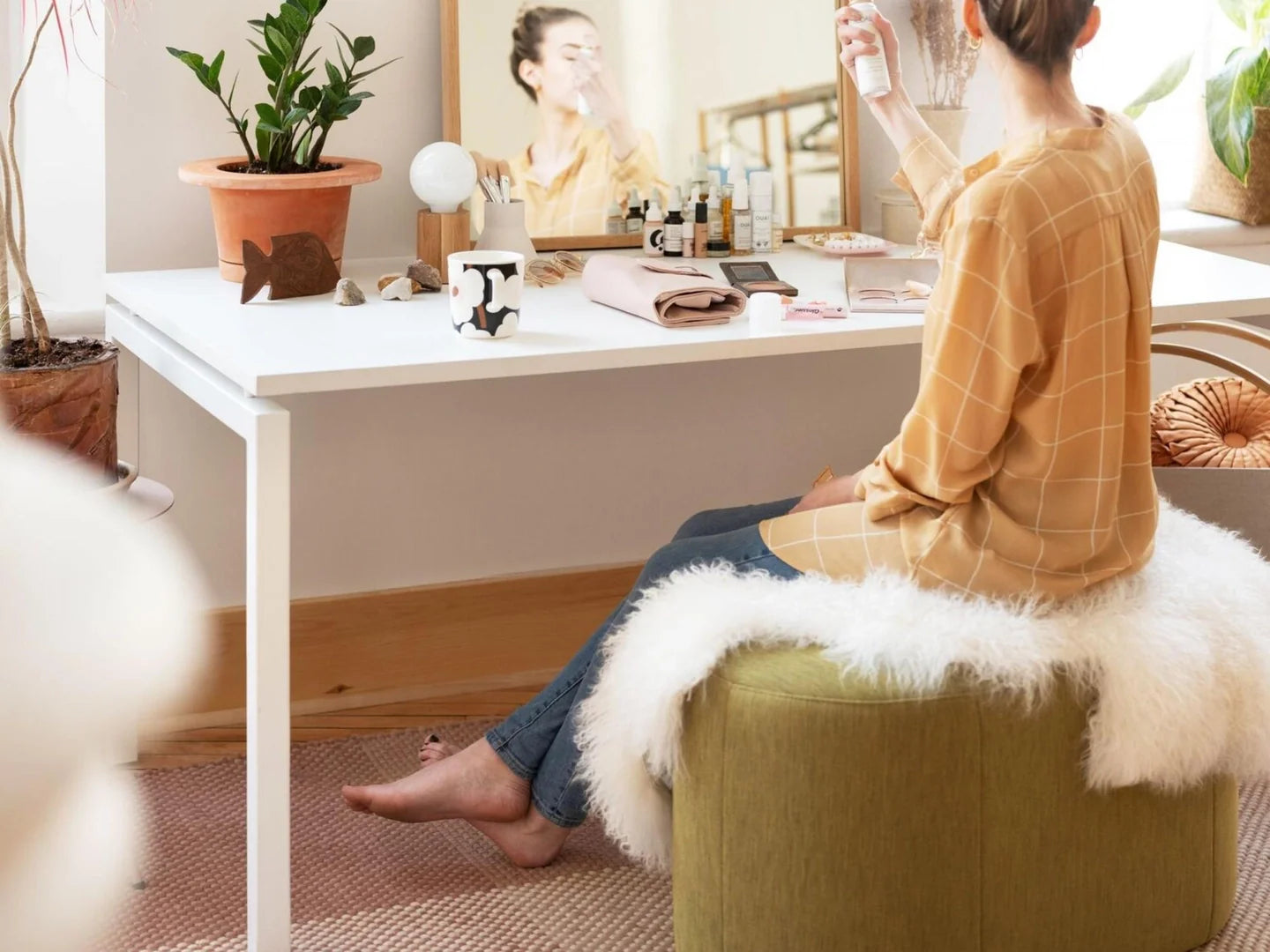 Oval Ottoman