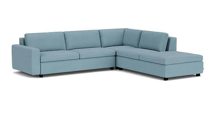 Reva 3-Piece Sectional Storage Sofa With Backless Chaise