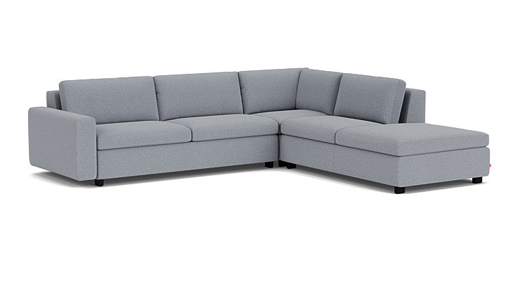 Reva 3-Piece Sectional Storage Sofa With Backless Chaise