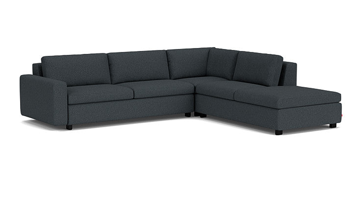 Reva 3-Piece Sectional Storage Sofa With Backless Chaise