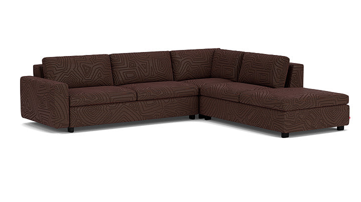 Reva 3-Piece Sectional Storage Sofa With Backless Chaise
