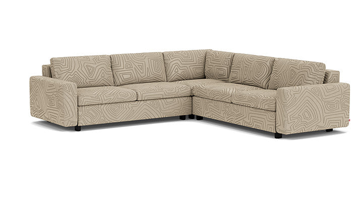 Reva 3-Piece Sectional Sleeper Sofa With Storage Loveseat