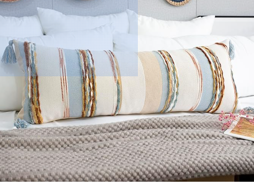 Boho Long Lumbar Throw Pillow