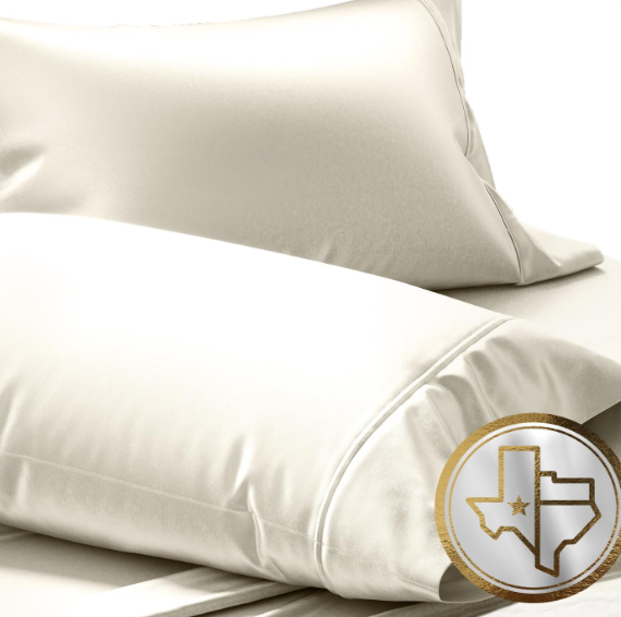 Luxury Egyptian Cotton Pillowcases Set of 2 1000 Thread