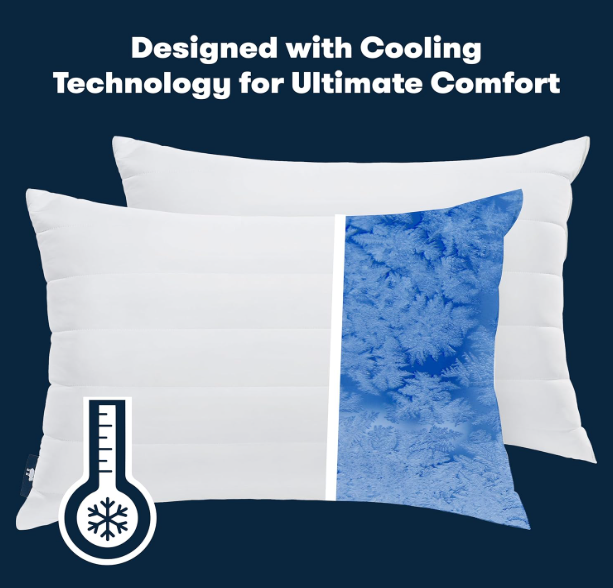 Serta Down Illusion Medium/Firm Bed Pillow Cooling