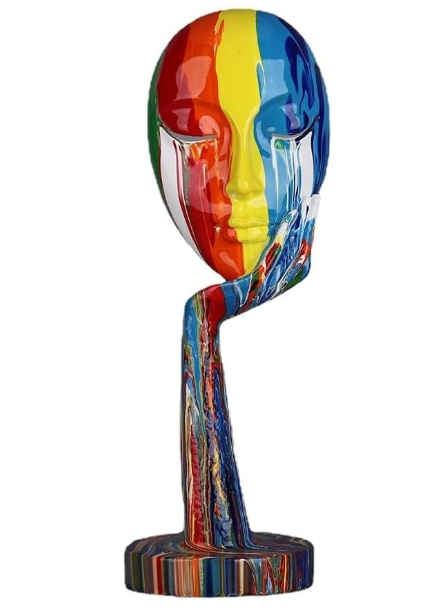 Suruim Colorful Abstract Women Figurine Resin