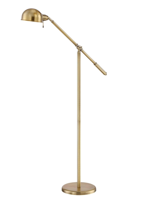 Dawson Traditional 55" Tall Standing Floor Lamp Gold