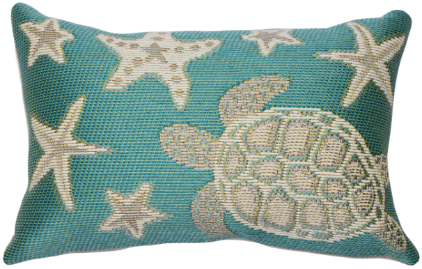Liora Manne Marina Turtle In/Outdoor Pillow
