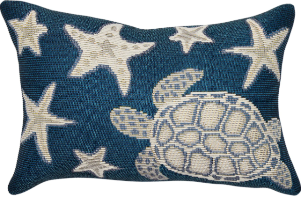 Liora Manne Marina Turtle In/Outdoor Pillow