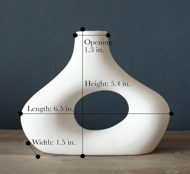 Carrot's Den Ceramic Donut Vase