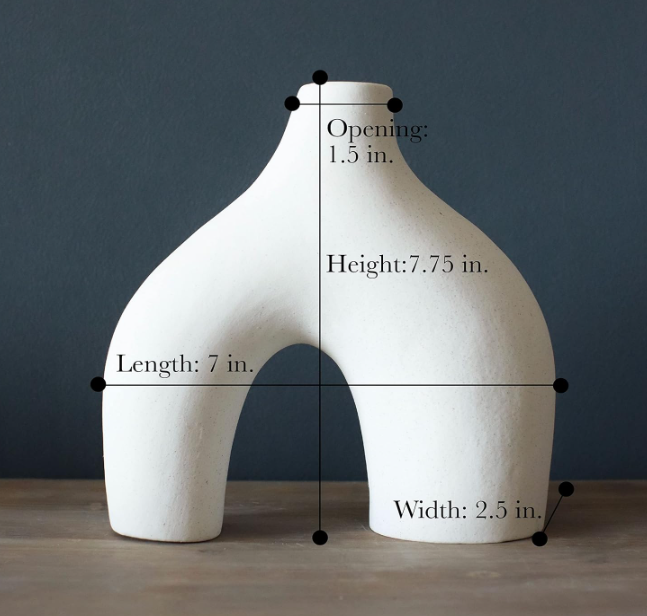 Carrot's Den Ceramic Donut Vase