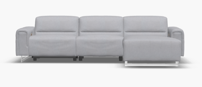 Armina 3-piece Sectional Sofa With Reclining Chaise