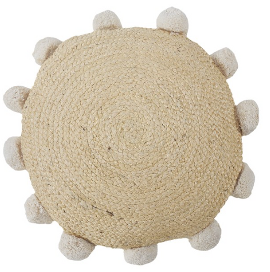 Hand-Woven 100% Jute Decorative Pillow 20 x 20"