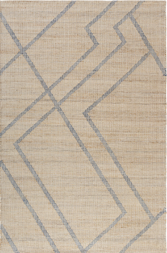 Hand Woven Willow Rug Jute and Cotton