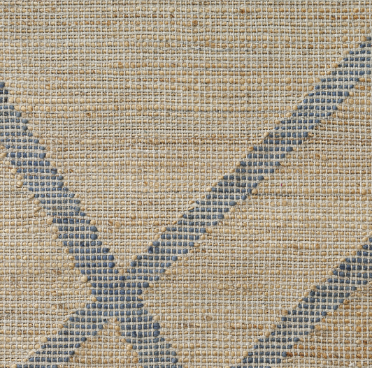 Hand Woven Willow Rug Jute and Cotton