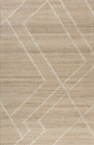Hand Woven Willow Rug Jute and Cotton