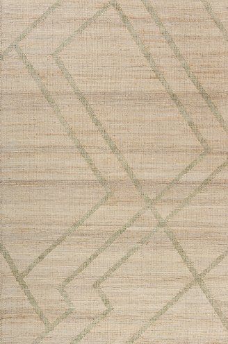 Hand Woven Willow Rug Jute and Cotton