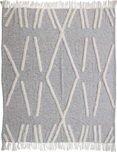 Hand Woven 100% Cotton Throw 50 x 60"