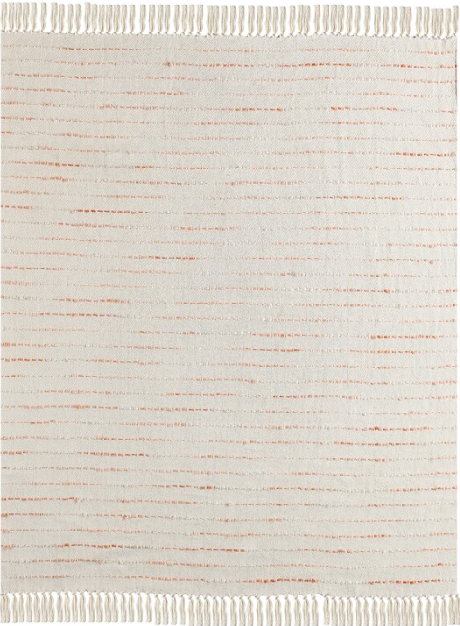 Hand Woven Modern Striped Cotton Throw 50 x 60"