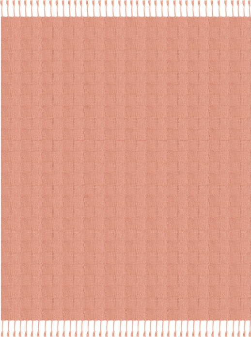Hand Woven Checkered 100% Cotton Throw 50 x 60"