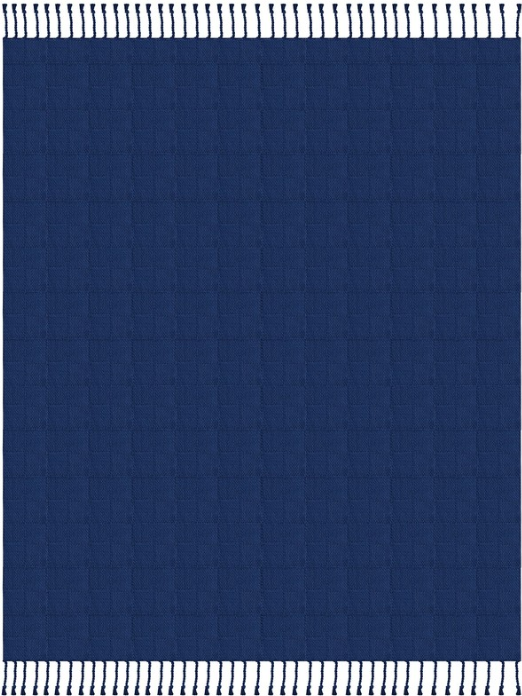 Hand Woven Checkered 100% Cotton Throw 50 x 60"