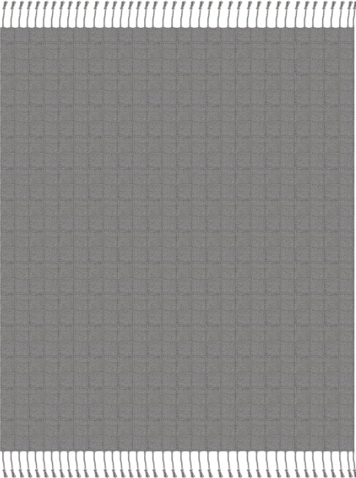 Hand Woven Checkered 100% Cotton Throw 50 x 60"