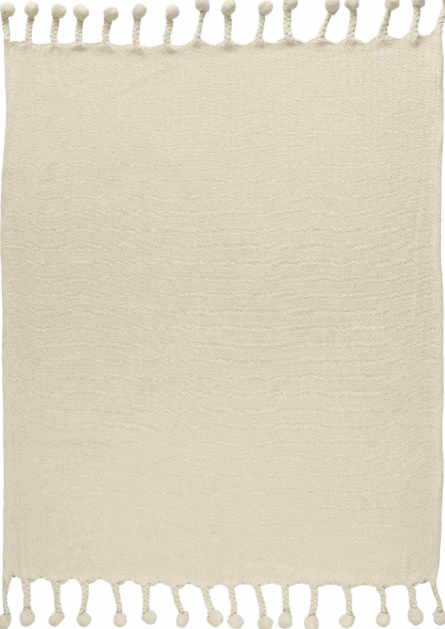 Hand Woven Chevron 100% Cotton Throw 50 x 60"