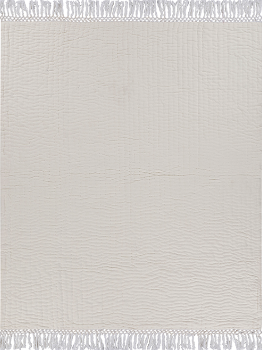 Hand Woven Contemporary 100% Cotton Throw 50 x 60"