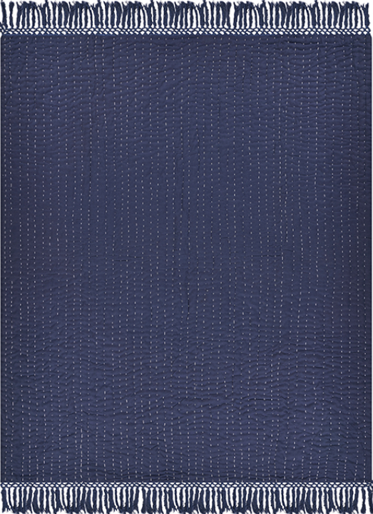 Hand Woven Contemporary 100% Cotton Throw 50 x 60"