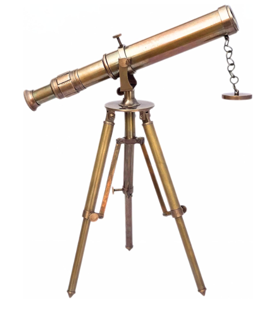 Vintage Brass Table Telescope