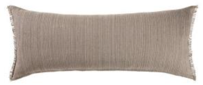 Natural Cotton & Linen Lumbar Pillow 14 x 36"