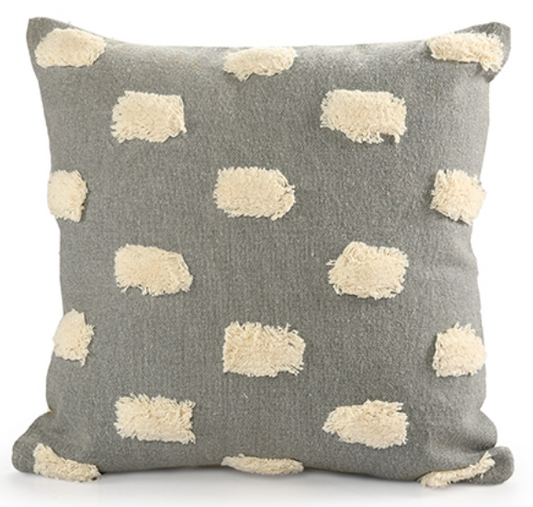 Hand-Made 100% Cotton Sharkskin Pillow 24 x 24"