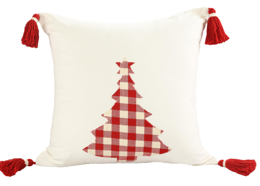 Hand-Woven Christmas Pillow 20 x 20"