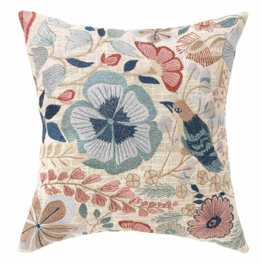 Flatweave Tropical Cotton Pillow