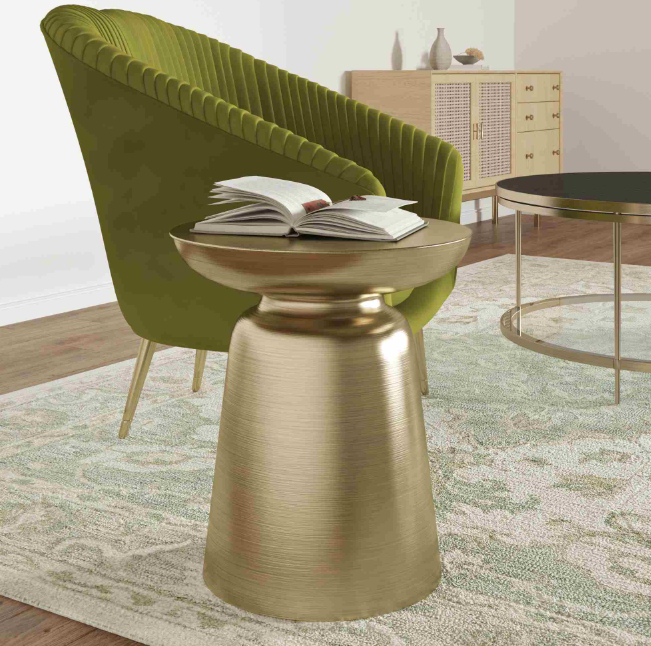 Hand Made Brass Metal Side Table 16"