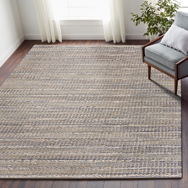 Hand Woven Jute and Cotton Indoor Rug IBY