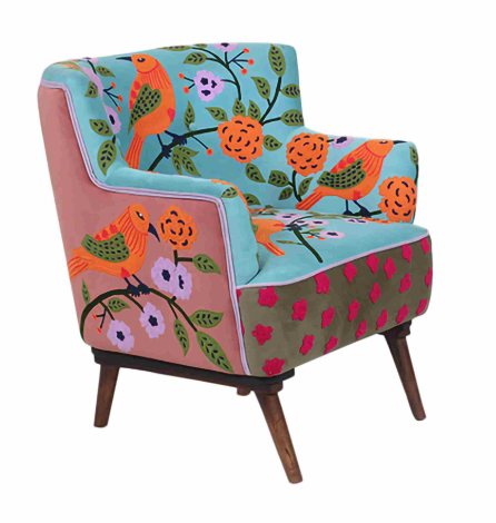 Handmade Bohemian Accent Chair Multi