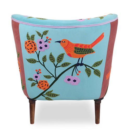 Handmade Bohemian Accent Chair Multi