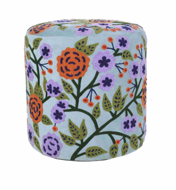 Handmade Bohemian Multi Color Ottoman