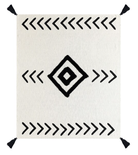 Hand Woven 100% Cotton Diamond Throw