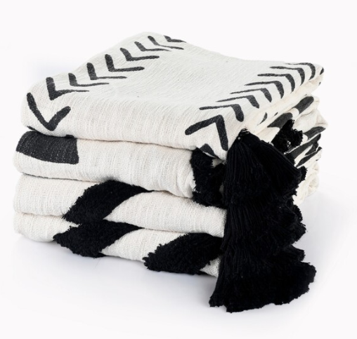 Hand Woven 100% Cotton Diamond Throw