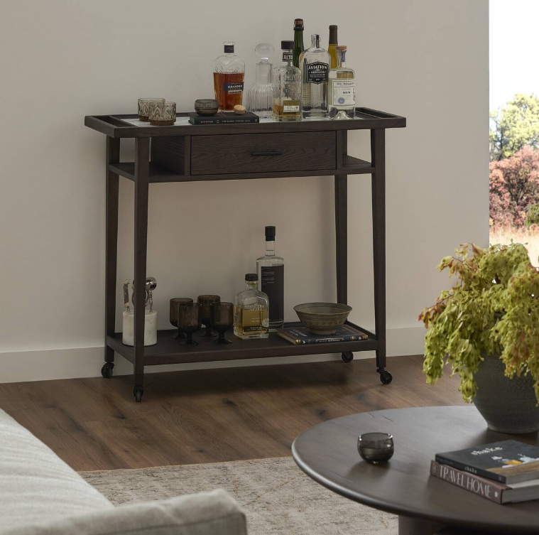 Dorrit Bar Cart Brown Oak