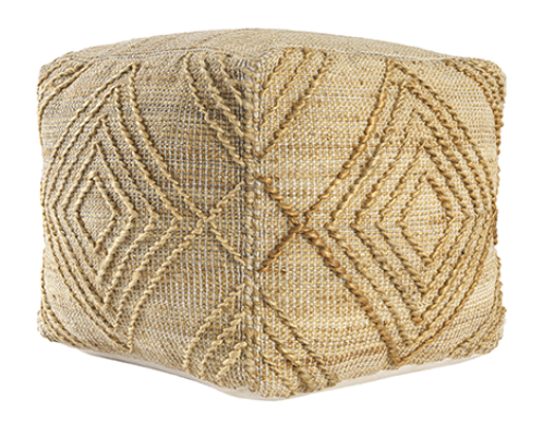 Hand Woven Jute Pouf