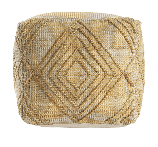 Hand Woven Jute Pouf